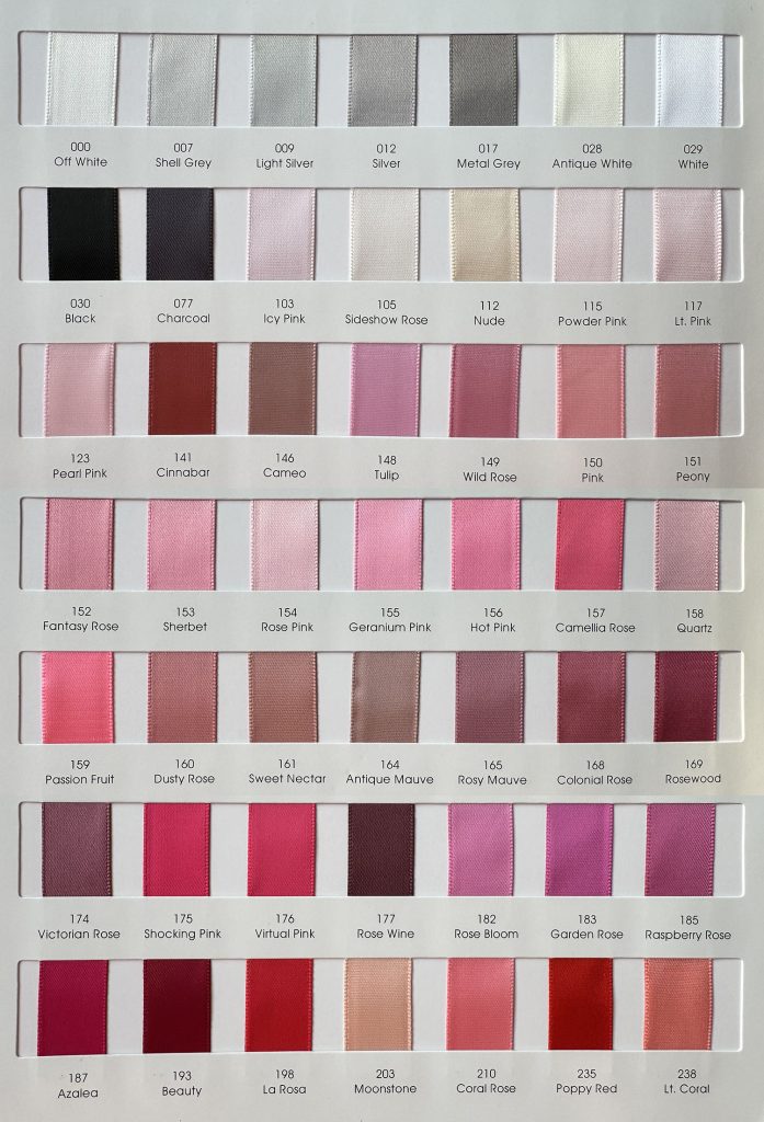satin ribbon color chart 01