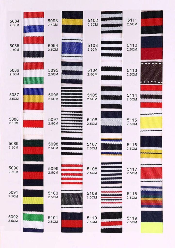 striped ribbons 5084-5119