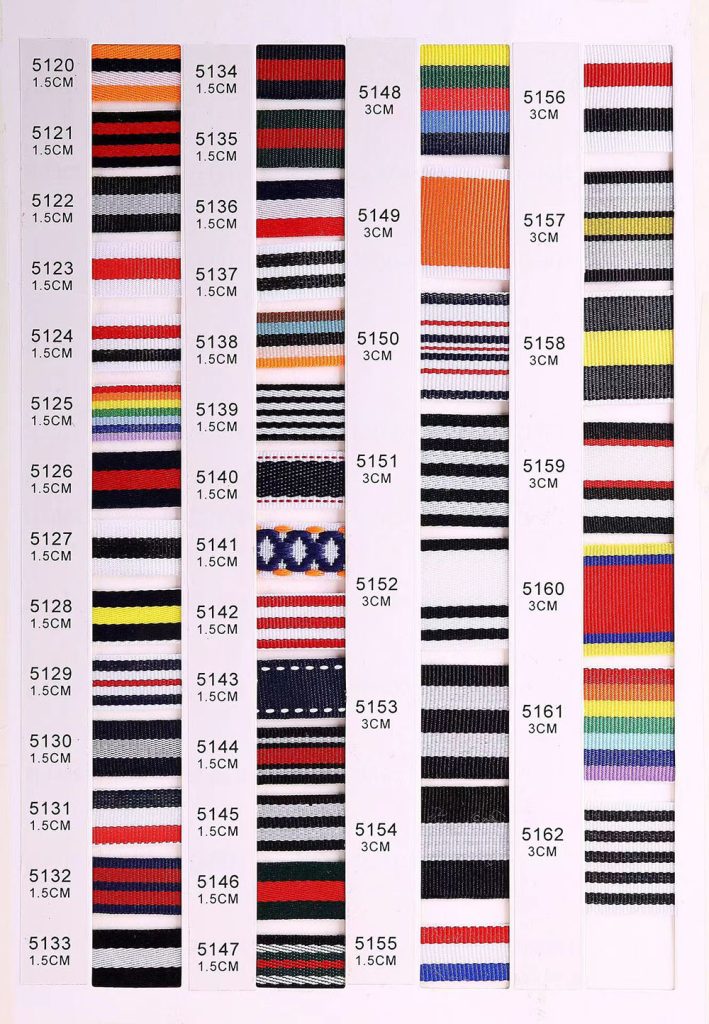 striped ribbons 5120-5162