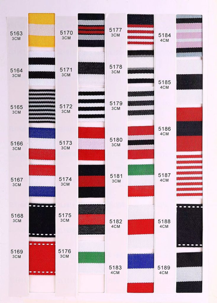 striped ribbons 5163-5189