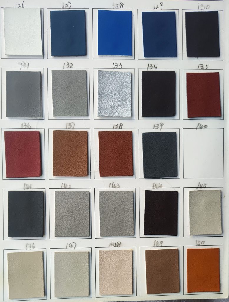 Space PU leather embossed logo-no color change 126-150