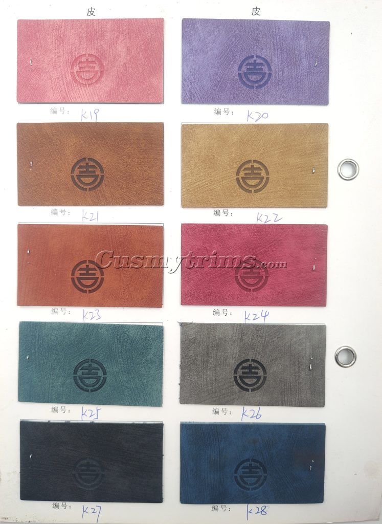 real leather color chart 01