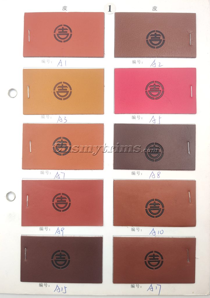 real leather color chart 02