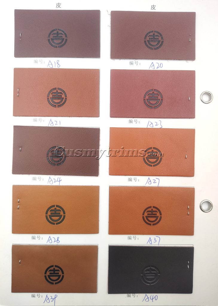 real leather color chart 03