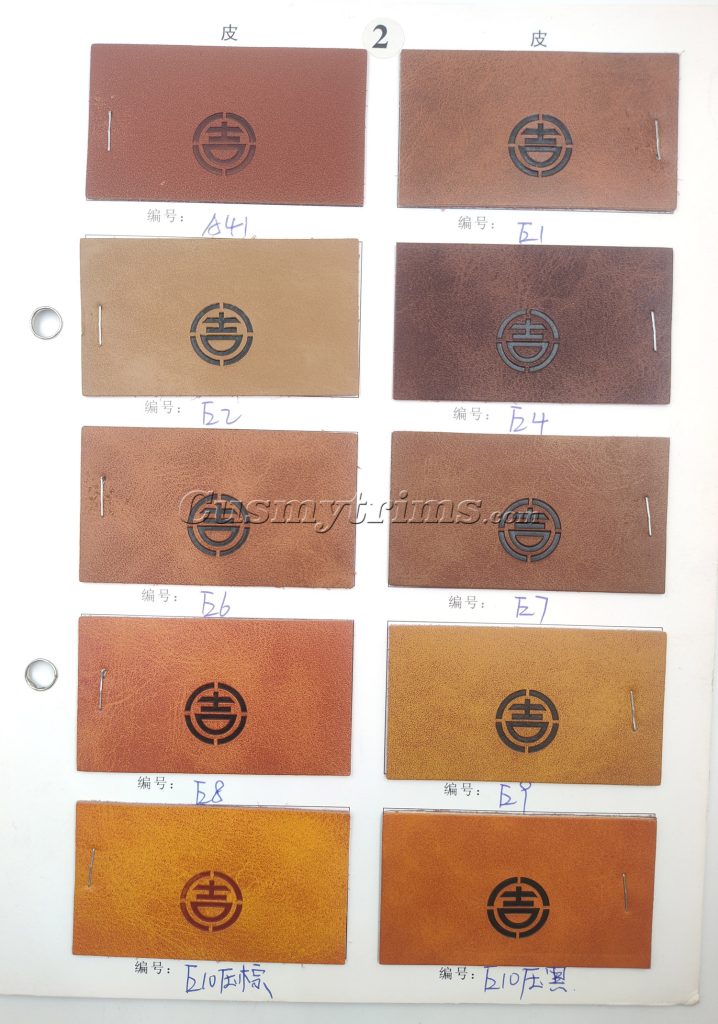 real leather color chart 04