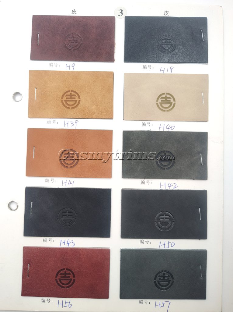 real leather color chart 06