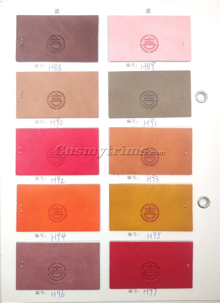 real leather color chart 09