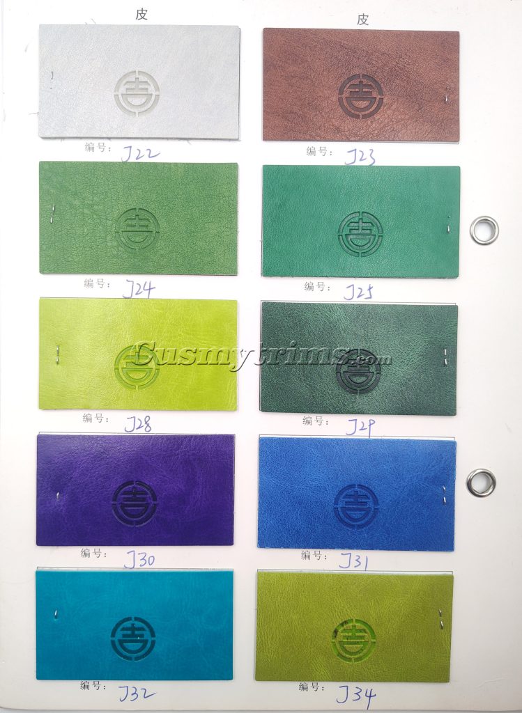 real leather color chart 12