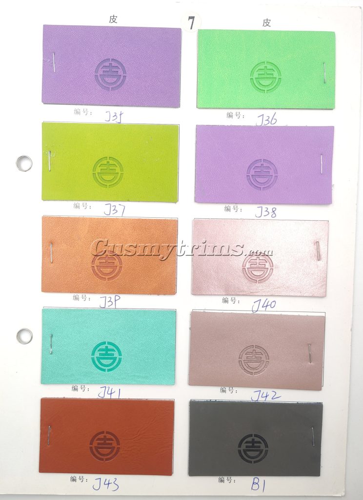 real leather color chart 13