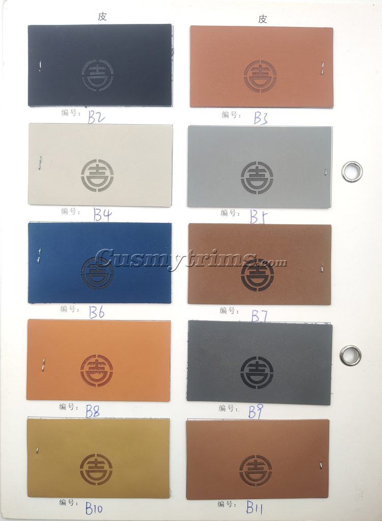 real leather color chart 14