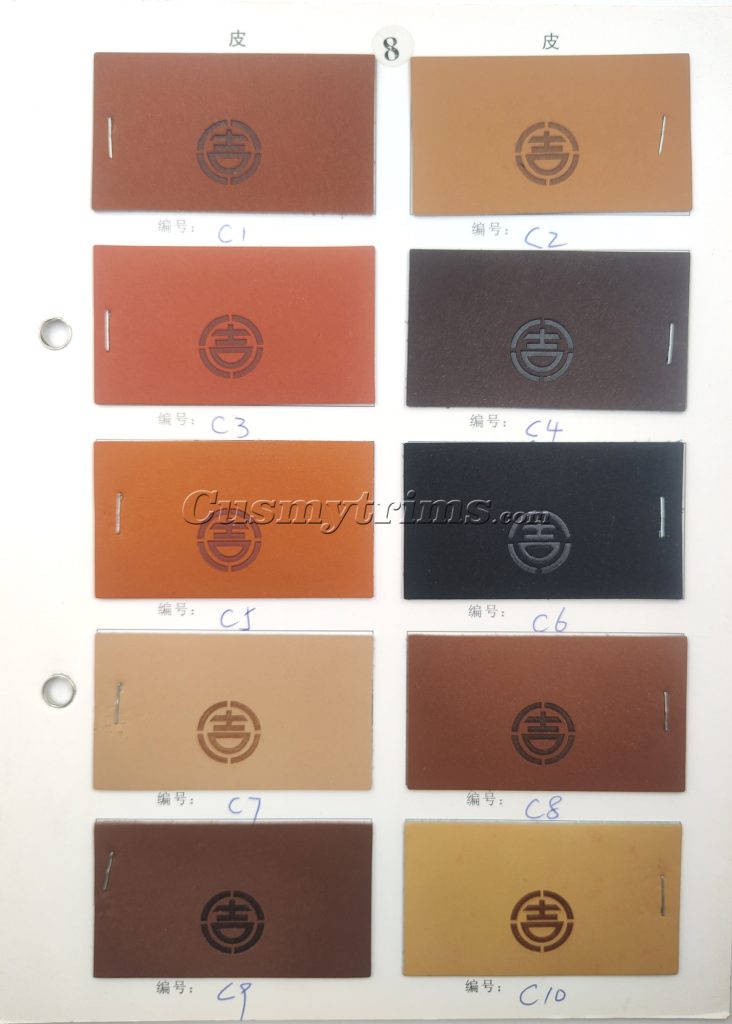 real leather color chart 15