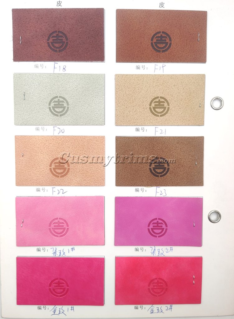 real leather color chart 18