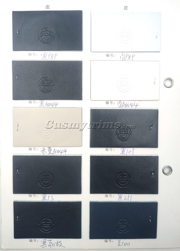 real leather color chart 20