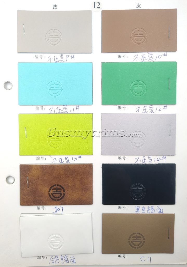 real leather color chart 24