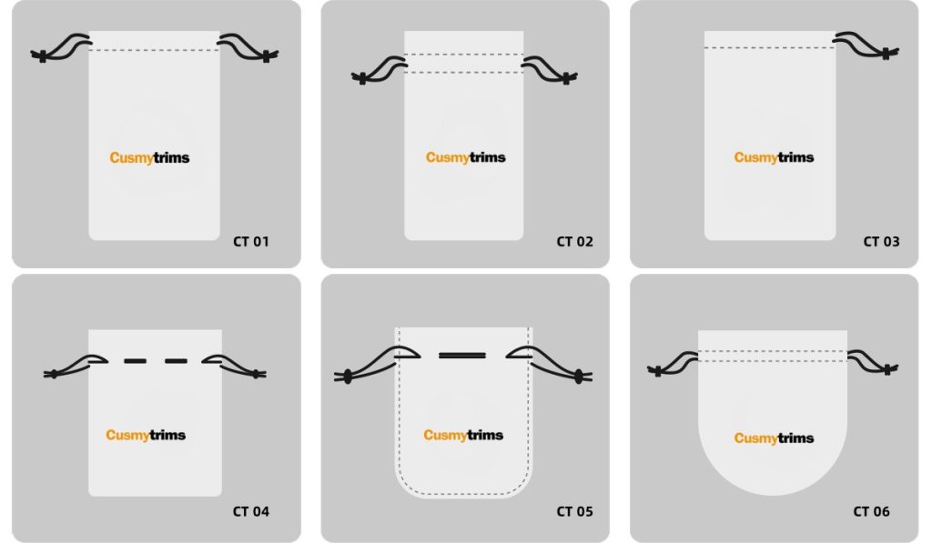 Styles of dust bags